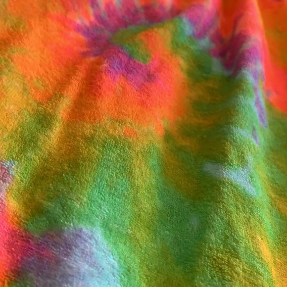 Bright Tie Dye Soft Terry Tube Sundress Cover up - Picture 6 of 6